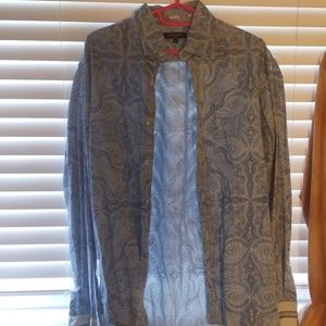 Ted Baker Paisley French Cuff Shirt